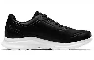 特步 休闲 透气 低帮 跑步鞋 男款 黑色