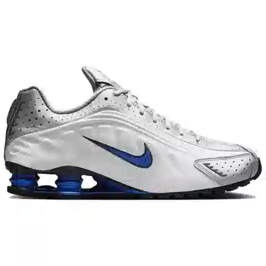 Nike Shox R4 Metallic Silver Racer Blue