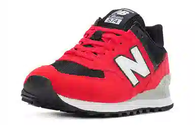 New Balance 574 Black White Red