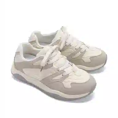 HUANQIU Classic Low Top Sneakers Beige