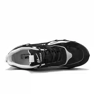 Warrior Mid Casual Sneakers Black White