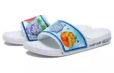 Vans Lacostaslide-on "Devil Fruit" White