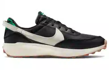 Nike Waffle Debut Black White Green