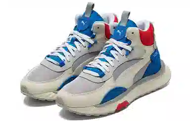 PUMA Wild Rider Mid Blue White