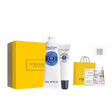 欧舒丹 手唇套装樱花乳木果玫瑰之心护手霜唇膏香氛礼盒 滋润保湿防干裂