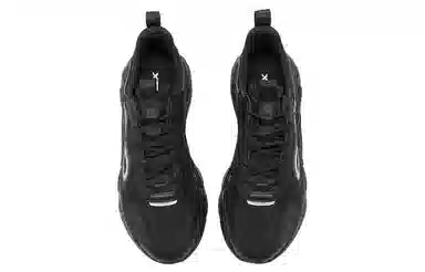 特步 云野 防滑耐磨 低帮 运动休闲鞋 男款 黑色