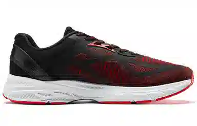 Xtep Breathable Mesh Low Sneakers Black Red