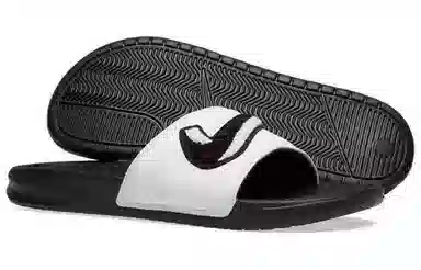Nike Just Do It Chenille Slides Black White