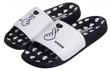 Reebok Classic Slides Black White