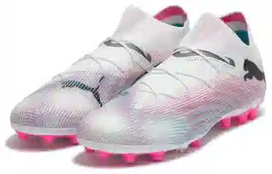PUMA Future 7 ULTIMATE MG White Pink Black