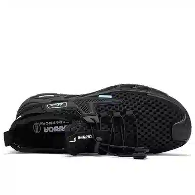 Warrior Mesh Thick Sole Sneakers Black