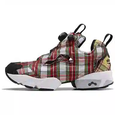 X-GIRL x Reebok Instapump Fury Red White Plaid