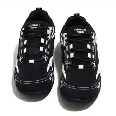 HUANQIU Black White Sneakers