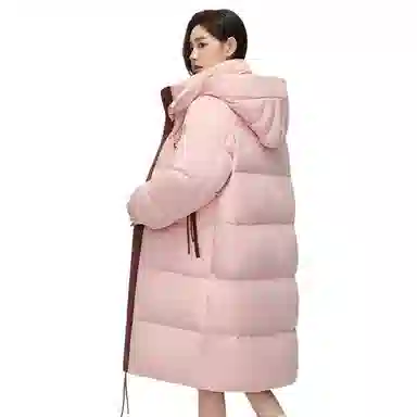 鸭鸭 时尚休闲保暖中长款羽绒服 女款