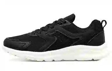 特步 减震防滑透气轻便 低帮 运动休闲鞋 黑白