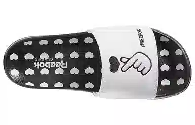 Reebok Classic Slides Black White