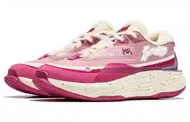 Disney x Li-Ning Soft Warm Low Casual Shoes Women's Apricot Pink