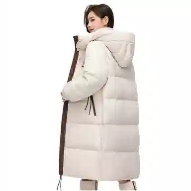 鸭鸭 时尚休闲保暖中长款羽绒服 女款