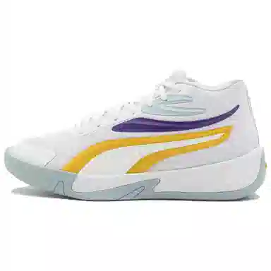 PUMA Court Pro White Yellow Purple