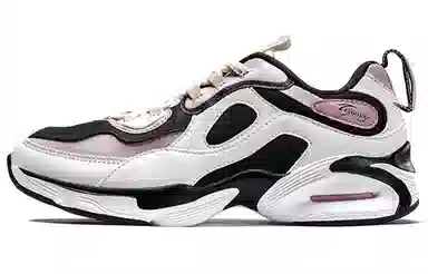 特步 防滑耐磨低帮运动鞋 女款 黑白红