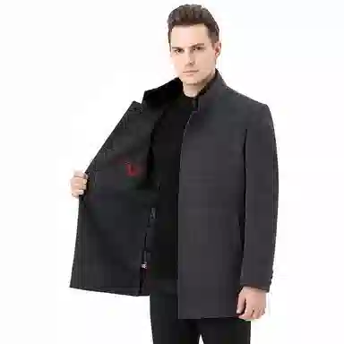 Devanro Wool Coat Blue
