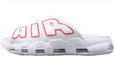 Nike Air More Uptempo Slide White Red