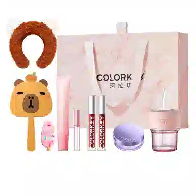 珂拉琪 圈点粉彩妆套装 丝绒镜面 十三件套