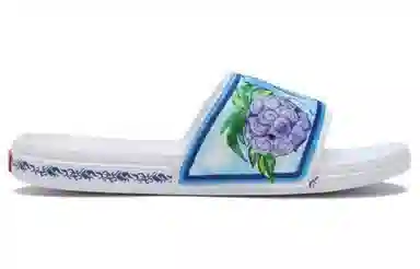 Vans Lacostaslide-on "Devil Fruit" White