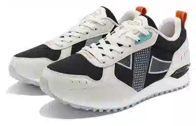 特步 舒适百搭 防滑耐磨轻便 低帮 运动休闲鞋 男款 黑灰