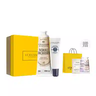 欧舒丹 手唇套装樱花乳木果玫瑰之心护手霜唇膏香氛礼盒 滋润保湿防干裂