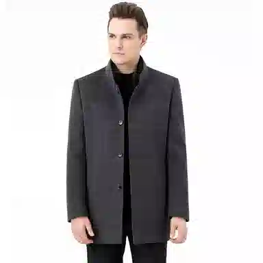 Devanro Wool Coat Blue