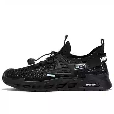 Warrior Mesh Thick Sole Sneakers Black