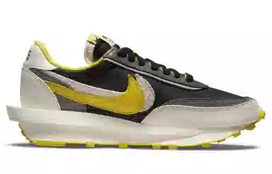 Sacai x UNDERCOVER x Nike LDWaffle Black Bright Citron