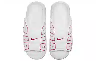 Nike Air More Uptempo Slide White Red