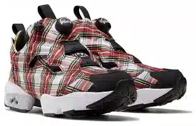 X-GIRL x Reebok Instapump Fury Red White Plaid