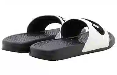 Nike Just Do It Chenille Slides Black White