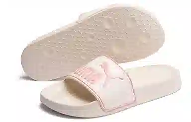 PUMA Leadcat Platform Slides Beige Pink