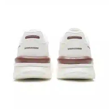 特步 复古简约 防滑耐磨轻便 低帮 生活休闲鞋 男款 白红