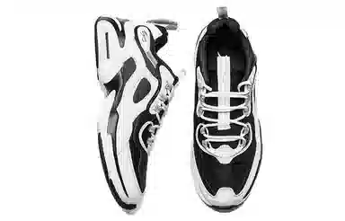 特步 减震防滑耐磨 低帮 运动休闲鞋 女款 黑白