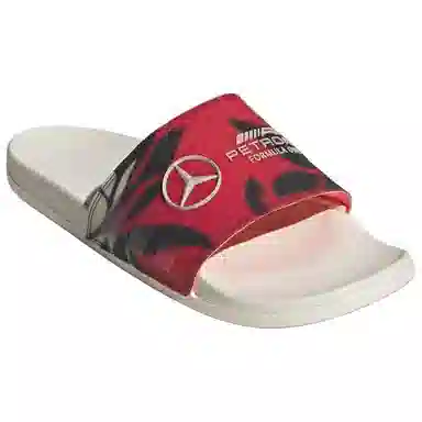 Mercedes AMG Petronas x adidas Adilette Comfort Slides Gem Red