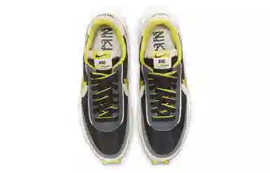 Sacai x UNDERCOVER x Nike LDWaffle Black Bright Citron