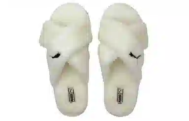PUMA Fluff Slide White
