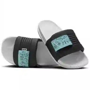 Nike Slides Black White