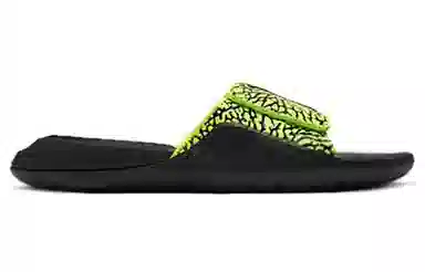 Jordan Slides Black Yellow