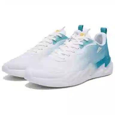 特步 闪电 运动休闲鞋 男款 白蓝