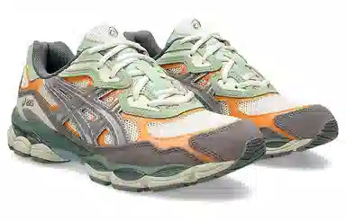 Asics GEL-NYC Grey Orange Green