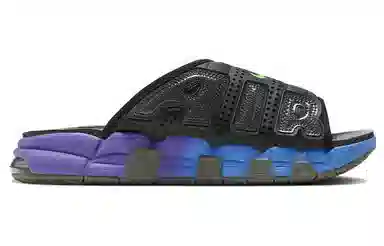 Nike Air More Uptempo Slide Black Blue