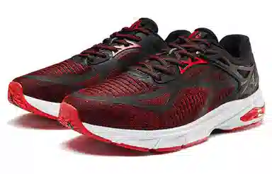Xtep Breathable Mesh Low Sneakers Black Red