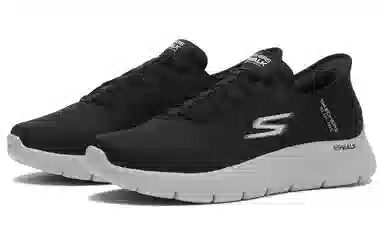 Skechers Go Walk Flex Slip-Ins Black Grey
