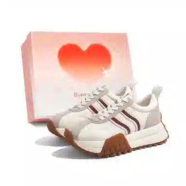 Safiya Retro Beige Sneakers